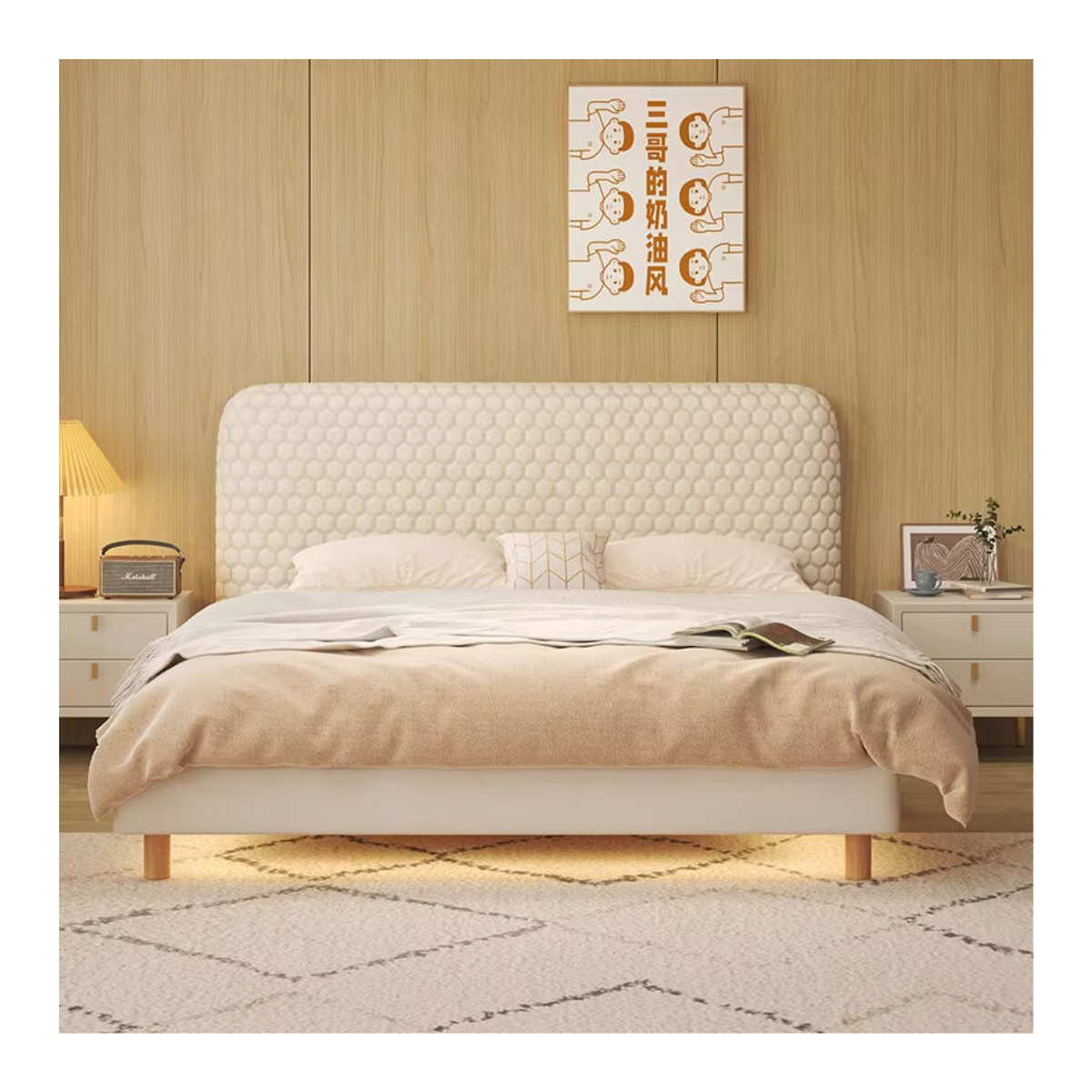 Honeycomb Cream Bed